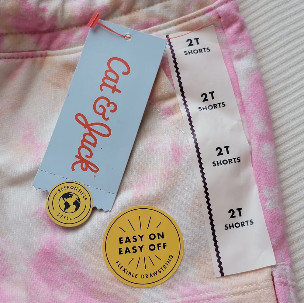 Cat & Jack Pink Tie Dye Shorts